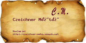 Czeichner Máté névjegykártya