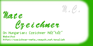 mate czeichner business card